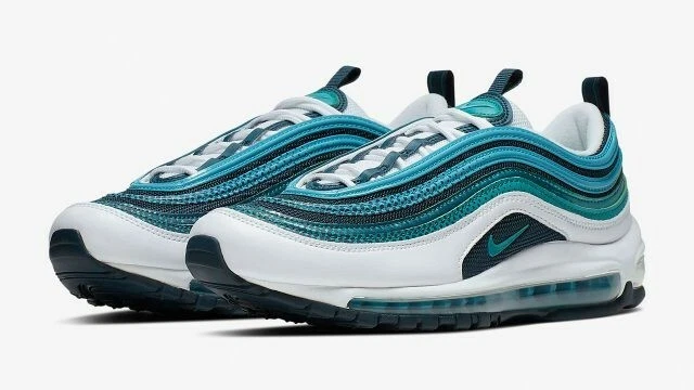 Nike Air Max 97 SE Blue Fury 6.5Y AQ4126 100 eBay