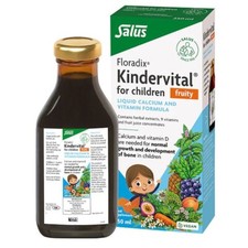 Floradix Kindervital for Children Fruity Liquid Calcium & Vitamin Formula 250ml