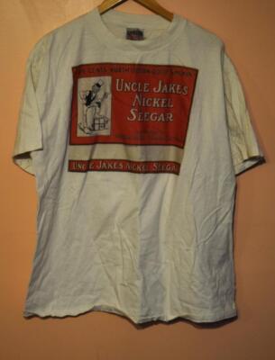 Oneita Uncle Jake's Nickel Seegar White T Shirt Adult XL 46-48