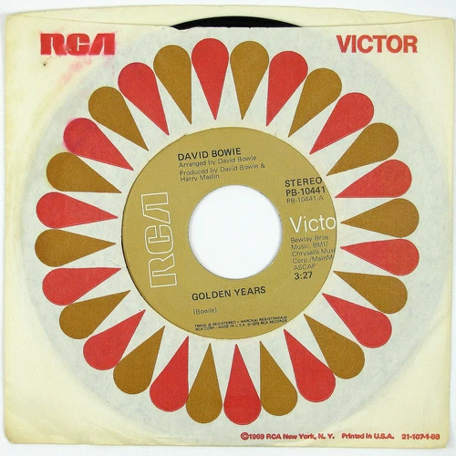 DAVID BOWIE The Golden Years/Can You Hear Me 7IN 1975 ROCK NM-