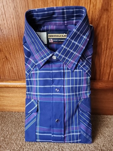 Chemise Western à Boutons Nacrés Prior - Taille 15.5/33 - Occasion Très Bon état