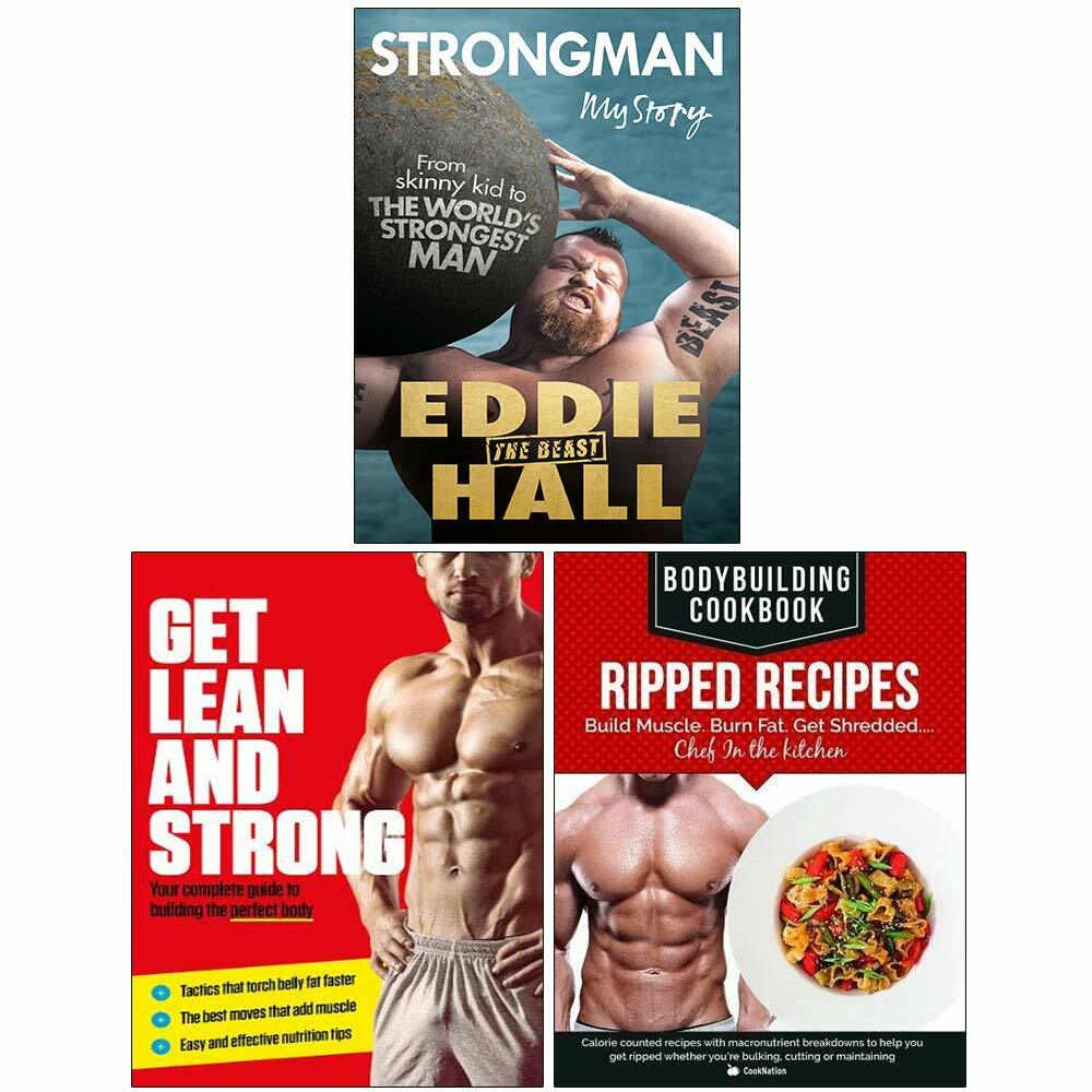 Strongman My Story,  Get Lean And Strong, BodyBuilding  3 Books Collection Set