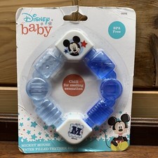 Disney Mickey Mouse Baby Water Filled Teether Ring / Gum Massager BPA Free - NIP