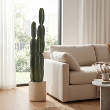 Produktbild - HOMCOM Kunstpflanze Kaktus Pflanzen groß 111 cm künstliche Pflanzen im Topf