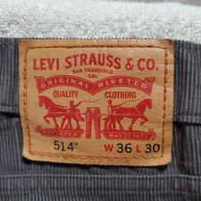 Vintage Levis 515 Corduroy Pants 36 X 28 White Tab Tag