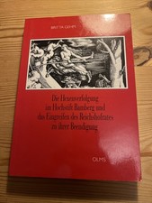 Die Hexenverfolgung Im Hochstift Bamberg Und Das Eingreifen Des Reichshofrates …