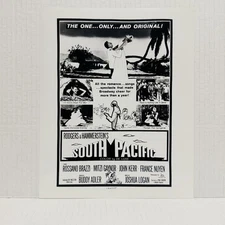 South Pacific Musical Film 20th Century Fox Proof Reference Print Poster 1 Sheet
