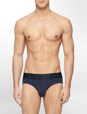 Calvin Klein Men's NB1040403 Intense Power Cotton Hip Brief Blue Shadow Small