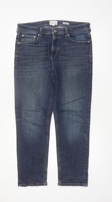 Blaue Herrenjeans Größe 34/30 River Island Regular Fit