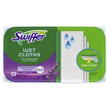 Swiffer Sweep + Mop, Wet Pads Refill, Floor Cleaner, Cleaning Cloths, Lavender,