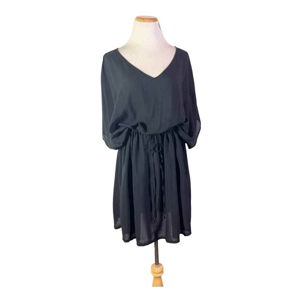 Lands' End Größe XL/XXL schwarz Schwimmen Überziehen Kordelzug Taille