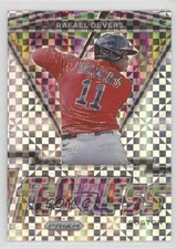 2021 Panini Prizm Fearless Power Plaid Prizm 13/75 Rafael Devers #FR-4 0c3