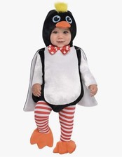 Waddles Penguin Arctic Bird Animal Cute Fancy Dress Halloween Baby Costume 0-6M