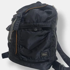 PORTER Tanker Drawstring Backpack Black Nylon Yoshida Japan Daypack Travel Used