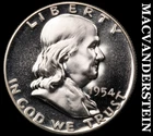 1954 Silver Franklin Half Dollar - Choice Gem Proof  Cameo  Lustrous  #J8561
