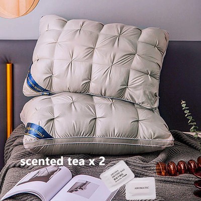2-Piece Sleep Pillow Set, Soft Supportive Bed Pillows, Suitable for Back,...