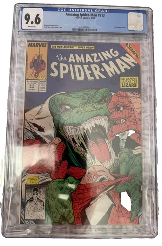 Amazing Spider-Man #313 CGC 9.6 White Pages Todd McFarlane Art 1989