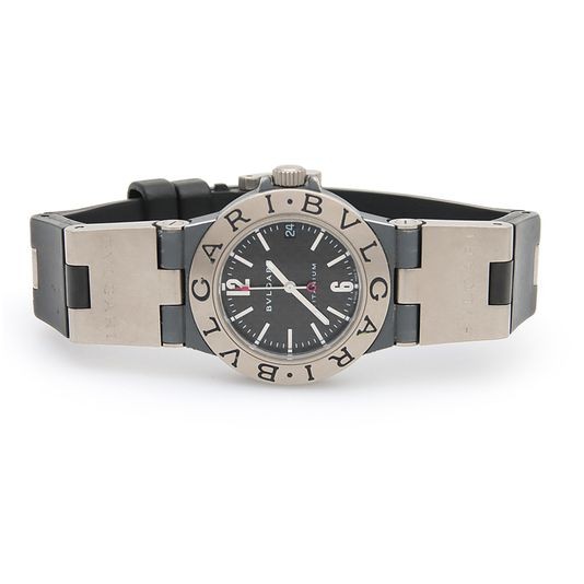 Bvlgari Diagono Titanium Watch TI32TA Swiss Quartz Timepiece