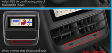 Rear Climate & Music Control Screen for Tesla...