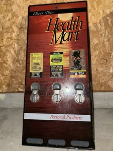 Vintage 1970s Condom Vending Machine 32.5" Novelty vending item