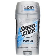 Speed Stick Power Unscented Deodorant 3oz 8 Pack Antiperspirant