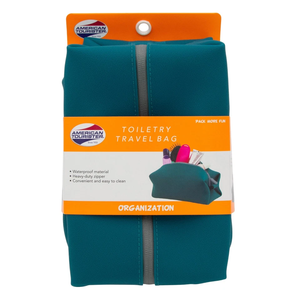 Bolsa de viaje para artículos de tocador American Tourister en azul hawaiano, paquete de 2 Foto 2 de 4