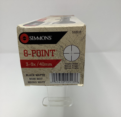 Simmons 8-Point 3-9x40mm Rifle Scope Matte Black Truplex Reticle