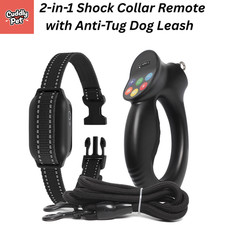 3300FT Anti-Tug Dog Train Collar with Remote Shock Vibration Waterprrof Type C