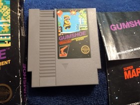 ORIGINAL VINTAGE 1986 GUMSHOE NINTENDO NES 5 SCREW VIDEO GAME CARTRIDGE