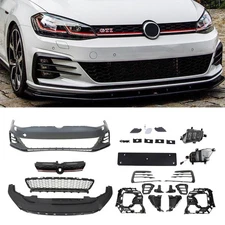 Front Bumper Cover Kit GTI Style For Volkswagen VW Golf 7.5 MK7.5 2017-2020