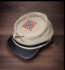 Vintage Replica Confederate Kepi Hat Size Medium Made In USA