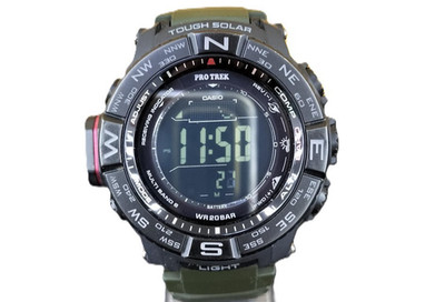 Casio Pro Trek PRW-3510Y-8 Solar Radio Multiband Watch Used Working