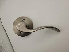 Satin Nickel Bedroom Bathroom Door Handles Lever Keyless Stainless Steel