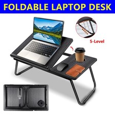 Folding Laptop Bed Table Sofa Breakfast Tray Portable Computer Lap Desk Stand UK