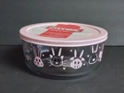 Pyrex 7 -Cup Storage Bowl Container w/ Lid Pink Easter Bunny Rabbit New