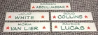 1977 NBA All Star Game Locker Room Name Plates + Staff Ticket Kareem Milwaukee