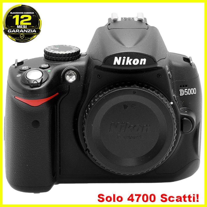 Nikon D5000 Reflex Digitale Body 12.3MP Videocamera HD DSLR.