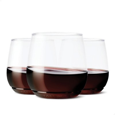 SET OF 12 TOSSWARE POP 12oz Vino, Plastic Recyclable Unbreakable & Crystal Clear
