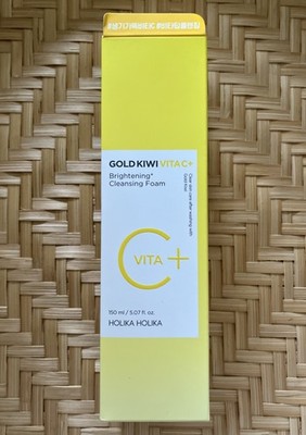 HOLIKA HOLIKA Gold Kiwi Vita C+ Brightening Cleansing Foam 150ml (5.07oz) SEALED
