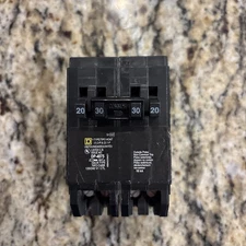 NEW SQUARE D HOMELINE HOMT2020230CP QUAD 2x 20A 1P/ 1x 2P 30A CIRCUIT BREAKER