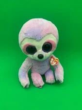 Ty Beanie Boos Dreamy 9" Purple Sloth Stuffed Animal Plsuh - NWT 2019
