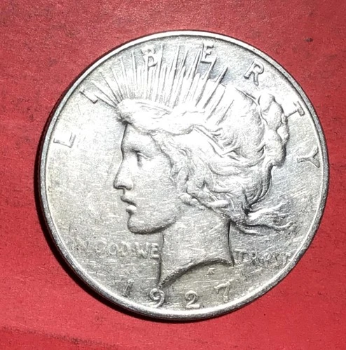 1927D US Peace SILVER Dollar! XF! "DENVER" Mint! Lower Mintage! Old US Coin!