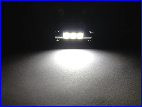 4Pcs White LED 6614F 6641 TS-14V1CP F30-WHP Fuse Visor Vanity Mirror Light Bulbs - Picture 4 of 6