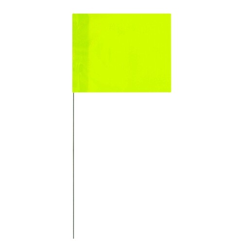 Marking Flags 4" x 5" Flag with 21" Wire Staff - Picture 12 of 16