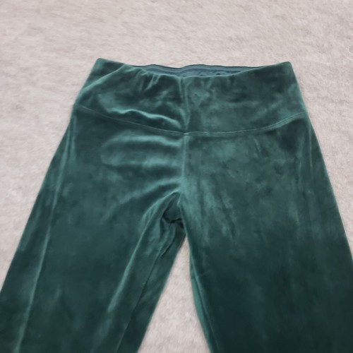 Time and Tru Pants Girls Medium Green Skinny Velour Sweat Pants Velvet Kids - Picture 3 of 9