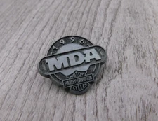 Vintage MDA 1996 Harley Davidson Motor Cycles Enamel Jacket Coat Lapel Vest Pin