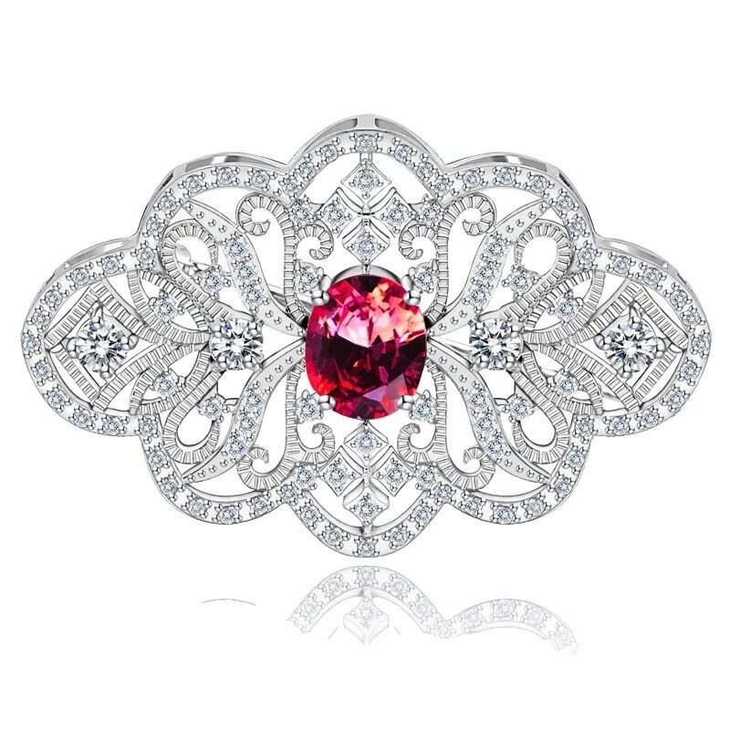 Metal Cubic Zirconia Fashion Brooches & Pins