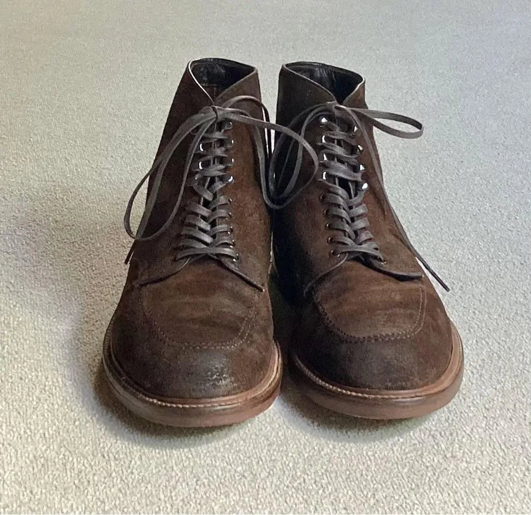 Alden 40525 Reverse Chamois Indy Boot True Balance Dark Brown Mens US8D