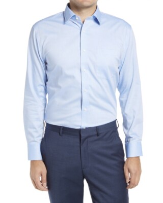 NEW Nordstrom Men's Shop Trim Fit Non-Iron Solid Dress Shirt - Blue - 17 / 36-37 | eBay NEW Nordstrom Men's Shop Trim Fit Non-Iron Solid Dress Shirt - Blue - 17 / 36-37 | eBay