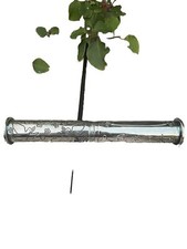 NEW Babys First Gifts PEWTER Christening Day Birth Certificate Holder Tube